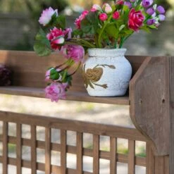 Outsunny Outdoor Potting Bench With Sliding Tabletop, Storage Shelf And Dry Sink, 2-Level Gardening Table, Wooden Workstation For Greenhouse, Garden, Patio, Brown 24 Outsunny Outdoor Potting Bench With Sliding Tabletop, Storage Shelf And Dry Sink, 2-Level Gardening Table, Wooden Workstation For Greenhouse, Garden, Patio, Brown -Outsunny D2S0c217e68567d46