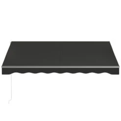 Outsunny 10' X 8' Electric Awning, Retractable Awning, UV Protection Sun Shade Shelter With Remote Controller And Manual Crank Handle For Deck, Balcony, Yard, Black -Outsunny DAn3d618654e08894