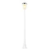 Outsunny 77" Solar Lamp Post Light, Waterproof Aluminum Outdoor Vintage Street Lamp, Motion Activated Sensor PIR, Adjustable Brightness, For Garden, Lawn, Pathway, Driveway, White
