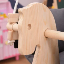 Outsunny Baby Swing Seat Wooden Toy Horse With Cotton Cushion Pillow Indoor Outdoor -Outsunny E3Ucfd17e6b69cab8