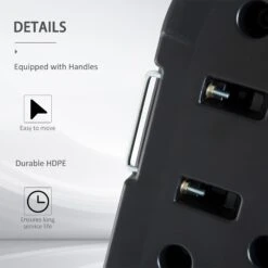 Outsunny 60 Liter Outdoor Patio Water Weighted Adjustable Umbrella Stand Base -Outsunny ELtb1017fe7fbcc95