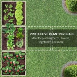 Outsunny Wooden Raised Garden Bed Kit, Elevated Planter Box With Bed Liner For Backyard, Patio To Grow Vegetables, Herbs, And Flowers, 4' X 4' X 12" 14 Outsunny Wooden Raised Garden Bed Kit, Elevated Planter Box With Bed Liner For Backyard, Patio To Grow Vegetables, Herbs, And Flowers, 4' X 4' X 12" -Outsunny F8Hb1018138363b9f