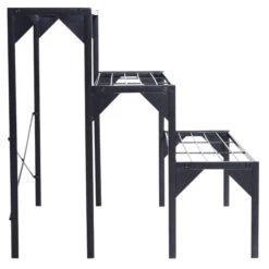 Outsunny Outdoor Plant Stand, 3 Tier Flower Stand, Metal Plant Shelf For Indoor Home & Outdoor Patio Balcony Yard Use -Outsunny FJD5ae17e671f256e