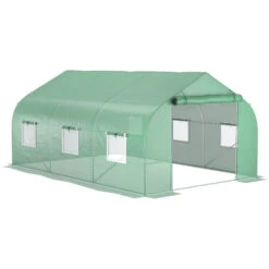 Outsunny 11.5' X 10' X 7' Outdoor Portable Walk-In Tunnel Greenhouse With Windows-Deep Green 16 Outsunny 11.5' X 10' X 7' Outdoor Portable Walk-In Tunnel Greenhouse With Windows-Deep Green -Outsunny FUGd4d188a2ad67ba