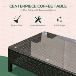 Outsunny 9-Piece Patio Furniture Set, Extra Large Outdoor Sectional Sofa Couch With Loveseat, Chairs, Ottoman, Coffee Table & Side Table, Cushions, All Weather PE Wicker, Sand 13 Outsunny 9-Piece Patio Furniture Set, Extra Large Outdoor Sectional Sofa Couch With Loveseat, Chairs, Ottoman, Coffee Table & Side Table, Cushions, All Weather PE Wicker, Sand -Outsunny FZY7561811fb610be