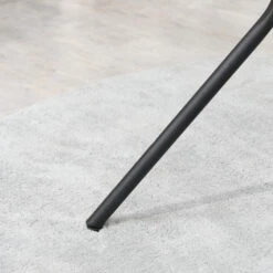 Outsunny 35" Round Outdoor Patio Bistro Dining Table, French Cafe Style, Conversation Space, Fast Drying Metal Mesh Tabletop For Garden, Backyard, Poolside, Black -Outsunny G0k3d618062da91e3