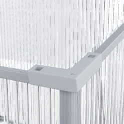 Outsunny Mini Greenhouse Kit, 71" Outdoor Cold Frame Cloche With Adjustable Roof, Polycarbonate Panels, And Rain Resistant Aluminum Frame, Small Nursery For Seedlings, Herbs & Flowers -Outsunny G6k3d6188b96b935f