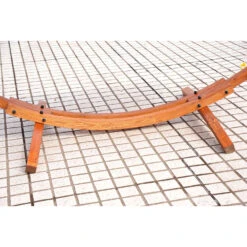 Outsunny 10' Wood Outdoor Hammock, Hammock With Stand Rainbow Bed, Heavy Duty Roman Arc Hammock For Single Person For Patio Backyard Balcony Porch, Multi Color -Outsunny GDf9d017e6c0e9dee