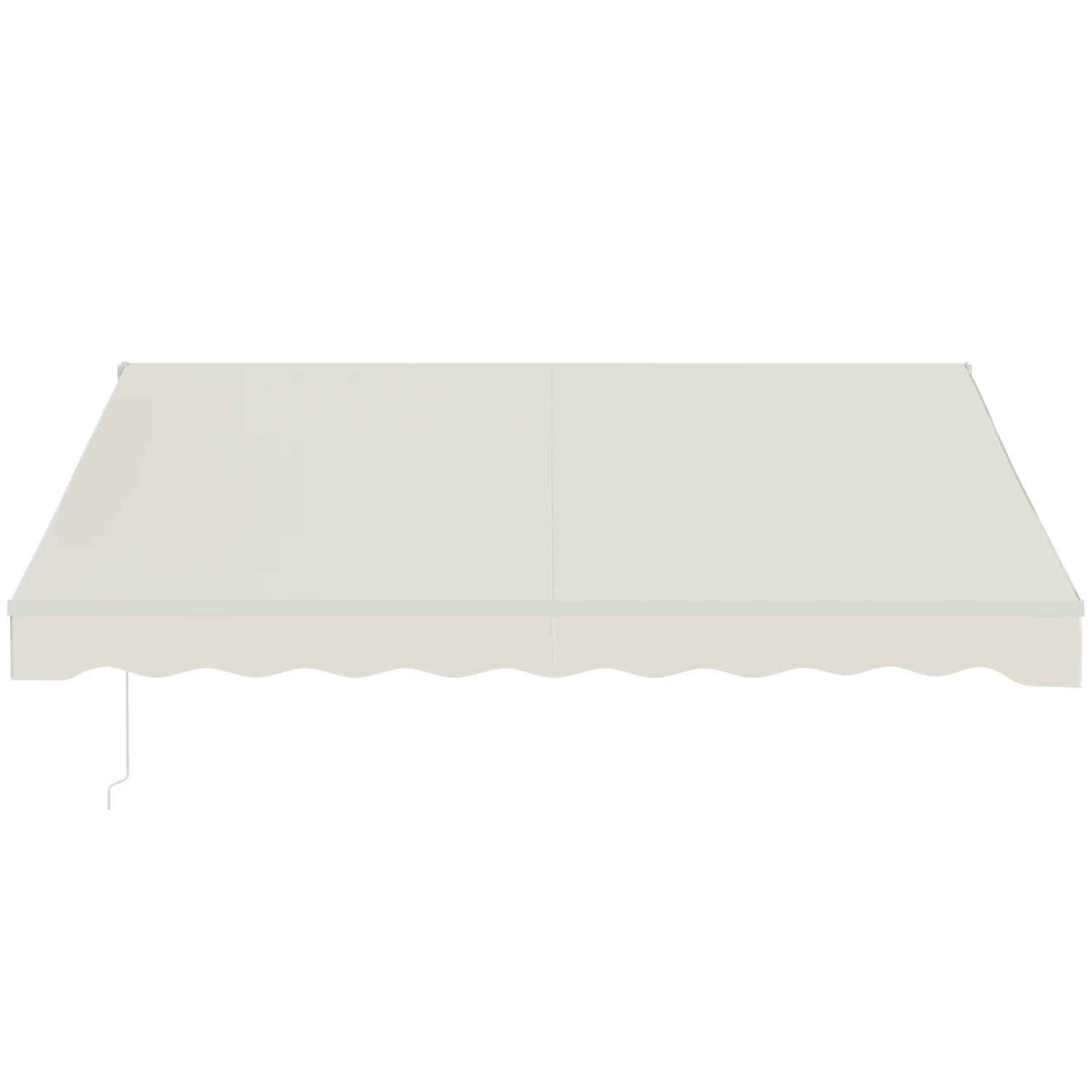 Outsunny 12' X 10' Electric Awning, Retractable Awning, UV Protection Sun Shade Shelter With Remote Controller And Manual Crank Handle For Deck, Balcony, Yard, Cream 8 Outsunny 12' X 10' Electric Awning, Retractable Awning, UV Protection Sun Shade Shelter With Remote Controller And Manual Crank Handle For Deck, Balcony, Yard, Cream - Image 8