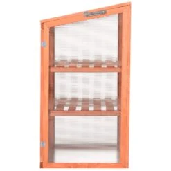 Outsunny Wooden Cold Frame Greenhouse Small Mini Planter Box, 30" L X 24" W X 44" H, Natural 22 Outsunny Wooden Cold Frame Greenhouse Small Mini Planter Box, 30" L X 24" W X 44" H, Natural -Outsunny GhZd5017e7134ee43