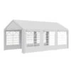 Outsunny 10' X 20' Outdoor Party Tent & Carport With Removable Sidewalls And Windows, Portable Garage Canopy Tent, Sun Shade Shelter, For Parties, Wedding, Outdoor Events, BBQ Grill