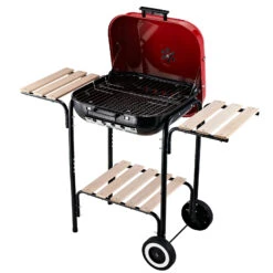 Outsunny 19” Steel Porcelain Portable Outdoor Charcoal Barbecue Grill