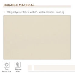 Outsunny 12' X 8' Retractable Awning Patio Awnings Sun Shade Shelter With Manual Crank Handle, 280g/m² UV & Water-Resistant Fabric And Aluminum Frame For Deck, Balcony, Yard, Cream White 21 Outsunny 12' X 8' Retractable Awning Patio Awnings Sun Shade Shelter With Manual Crank Handle, 280g/m² UV & Water-Resistant Fabric And Aluminum Frame For Deck, Balcony, Yard, Cream White -Outsunny GtWa091831c1055de