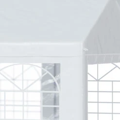 Outsunny 20' X 20' Heavy-duty Large Wedding Tent, Outdoor Carport Garage Party Tent, Patio Gazebo Canopy With Sidewall, White -Outsunny H6t7561857727119f