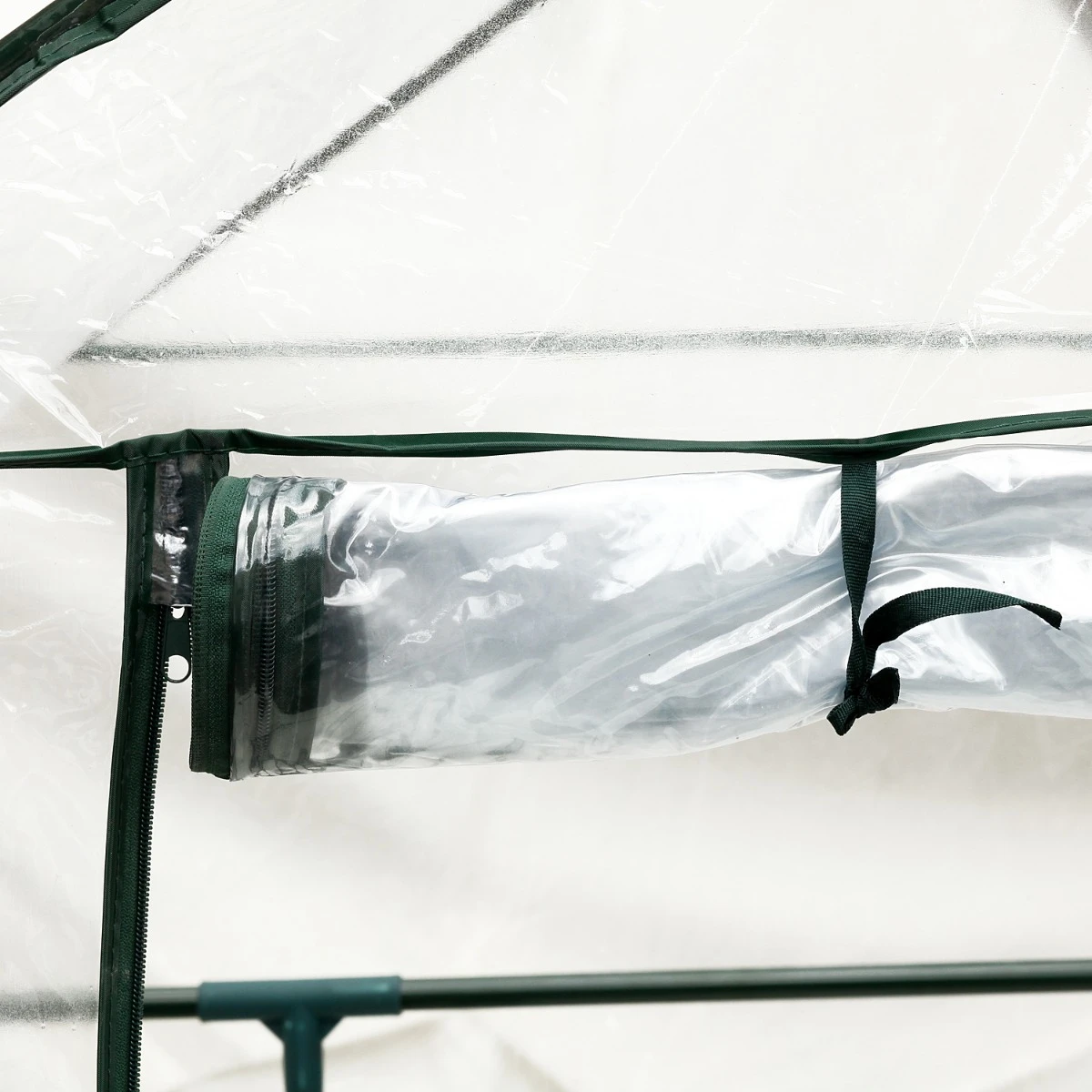 Outsunny 4.5' X 2.5' X 6.5' Outdoor Portable Walk-In Greenhouse With Shelves 10 Outsunny 4.5' X 2.5' X 6.5' Outdoor Portable Walk-In Greenhouse With Shelves - Image 10