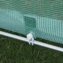 Outsunny 20' X 10' X 7' Walk-In Tunnel Greenhouse, Garden Warm House, Large Hot House Kit With 8 Roll-up Windows & Roll Up Door, Steel Frame, Green -Outsunny HMV3d617f6da92c0f