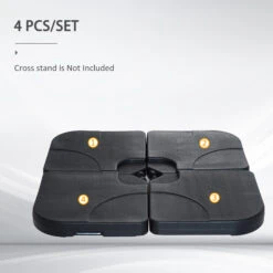 Outsunny 60 Liter Outdoor Patio Water Weighted Adjustable Umbrella Stand Base -Outsunny HW6a0917fe7fbcc95