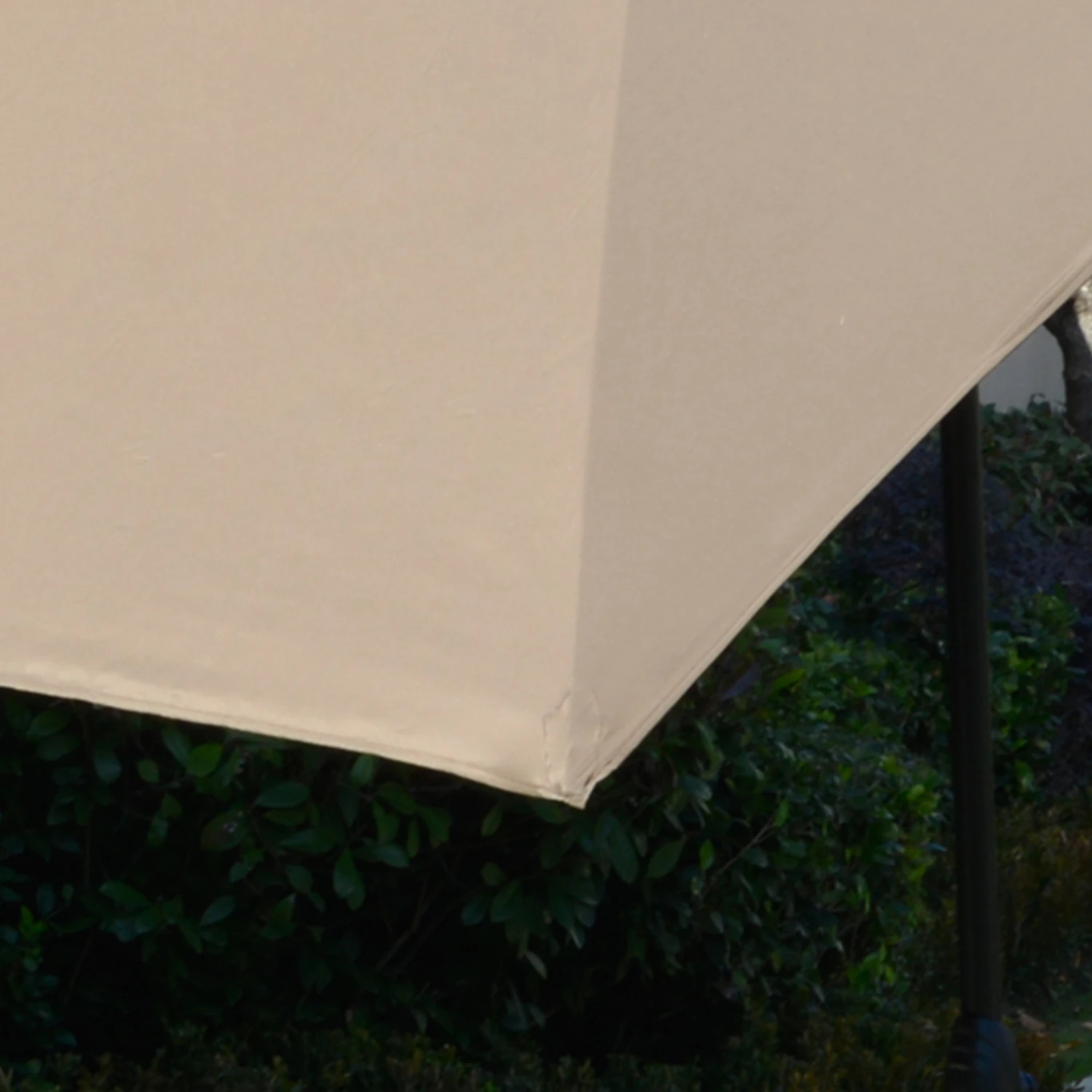 Outsunny 6.5' X 10' Rectangular Market Umbrella, Patio Outdoor Table Umbrella With Crank And Push Button Tilt, Coffee 9 Outsunny 6.5' X 10' Rectangular Market Umbrella, Patio Outdoor Table Umbrella With Crank And Push Button Tilt, Coffee - Image 9