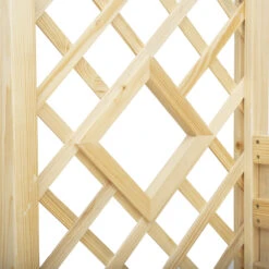 Outsunny Wood Garden Arch With Bench Pergola Trellis For Vines/Climbing Plants, Perfect For The Backyard & Outdoor Space -Outsunny I8V75618064a3505f