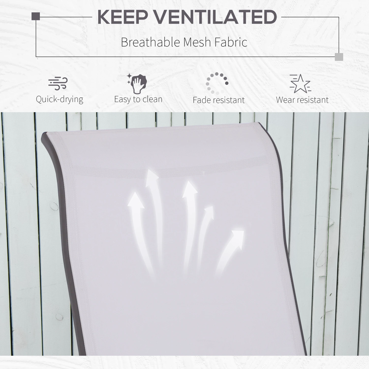 Outsunny Gliding Lounger Chair, Outdoor Swinging Chair With Smooth Rocking Arms And Lightweight Construction For Patio Backyard, Beige 6 Outsunny Gliding Lounger Chair, Outdoor Swinging Chair With Smooth Rocking Arms And Lightweight Construction For Patio Backyard, Beige - Image 6