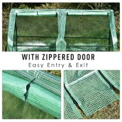Outsunny 5.9’ L X 3.0’ W X 3.0’ H Portable Mini Greenhouse - 2 Large Zipper Doors Garden Planter -Outsunny IZf0a717e67b1a17d