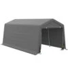 Outsunny 10' X 20' Carport Portable Garage, Heavy Duty Storage Tent, Patio Storage Shelter W/ Anti-UV PE Cover And Double Zipper Doors, For Motorcycle Bike Garden Tools