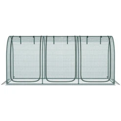 Outsunny 9' X 4' Crop Cage, Plant Protection Tent With Three Zippered Doors, Storage Bag And 6 Ground Stakes, For Garden, Yard, Lawn, Green -Outsunny JDqd4d188c3b87a9c