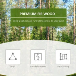 Outsunny 2 Pieces Wood Patio Bistro Set, Outdoor Rocking Chair Set With Armrests And High Back Rocking Chair And Portable Side Table, For Indoor, Outdoor, Patio, Backyard, Black -Outsunny JE188c17f2768d6a9