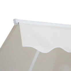 Outsunny 10' X 8' Manual Retractable Sun Shade Patio Awning - Cream White -Outsunny JOG5ec17e670cd51e