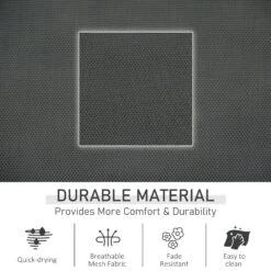 Outsunny Outdoor Rocking Chair, Chaise Lounge Pool Chair For Sun Tanning, Sunbathing, A Rocker With Side Pocket, Armrests & Pillow For Patio, Lawn, Beach, Black -Outsunny Jc8cf617e68d6a372