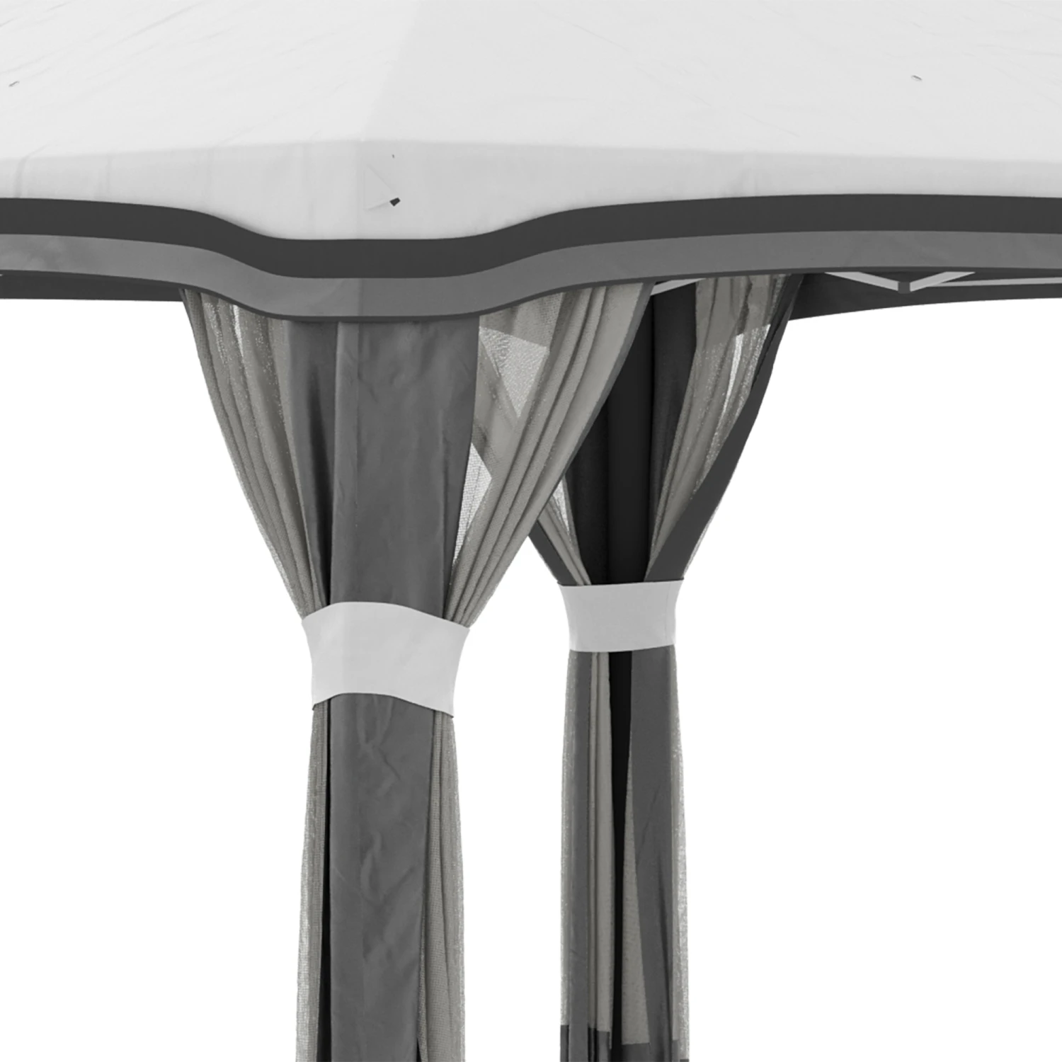 Outsunny 10' X 10' Pop Up Canopy Tent With Netting, Instant Tents For Parties, Height Adjustable, With Wheeled Carry Bag And 4 Sand Bags For Outdoor, Garden, Patio, Gray 8 Outsunny 10' X 10' Pop Up Canopy Tent With Netting, Instant Tents For Parties, Height Adjustable, With Wheeled Carry Bag And 4 Sand Bags For Outdoor, Garden, Patio, Gray - Image 8