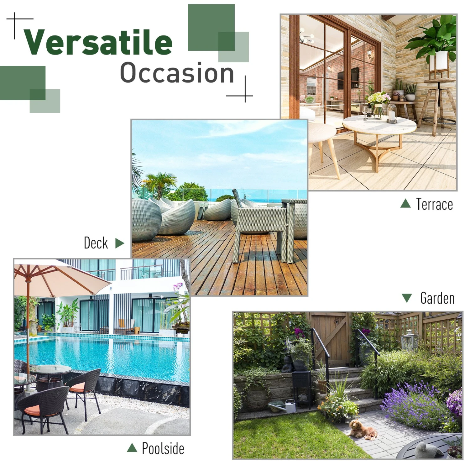 Outsunny 3 Piece Patio Furniture Set, Rattan Outdoor Sofa Set With Chaise Lounge & Loveseat, Soft Cushions, Tempered Glass Table, L-Shaped Sectional Couch, Blue 4 Outsunny 3 Piece Patio Furniture Set, Rattan Outdoor Sofa Set With Chaise Lounge & Loveseat, Soft Cushions, Tempered Glass Table, L-Shaped Sectional Couch, Blue - Image 4