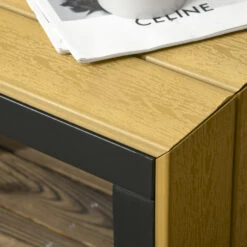 Outsunny 3 Piece Patio Furniture Set With Cushions, Aluminum Frame Outdoor Conversation Sofa Set W/ Two Loveseats And Wood Grain Plastic Top Coffee Table/Side Table, Dark Gray 15 Outsunny 3 Piece Patio Furniture Set With Cushions, Aluminum Frame Outdoor Conversation Sofa Set W/ Two Loveseats And Wood Grain Plastic Top Coffee Table/Side Table, Dark Gray -Outsunny Juq756188d70839d4