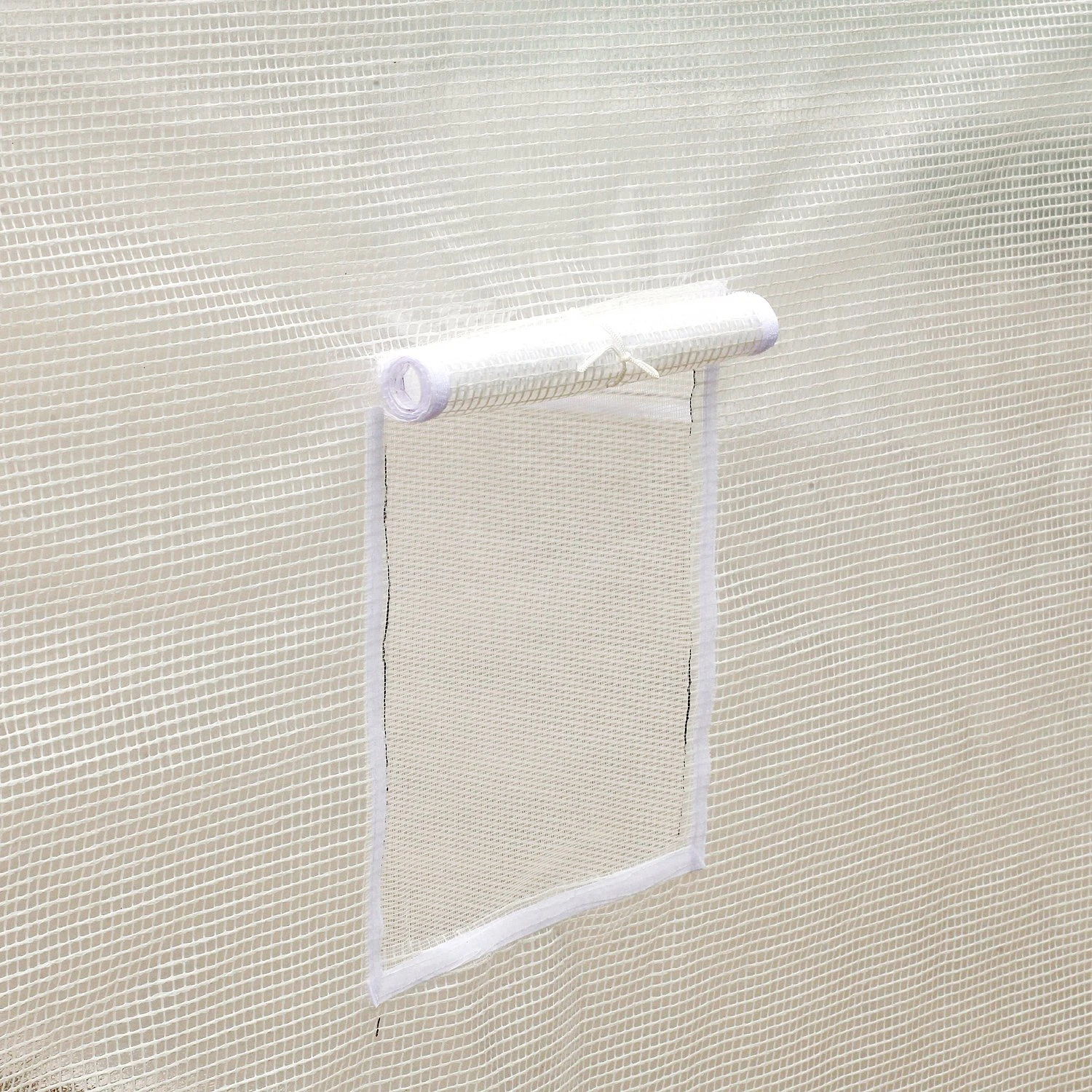 Outsunny 10' X 9.5' X 8' Outdoor Ventilated Portable Walk-In Greenhouse With Durable White PE Mesh Cloth Cover Steel Frame - White 8 Outsunny 10' X 9.5' X 8' Outdoor Ventilated Portable Walk-In Greenhouse With Durable White PE Mesh Cloth Cover Steel Frame - White - Image 8