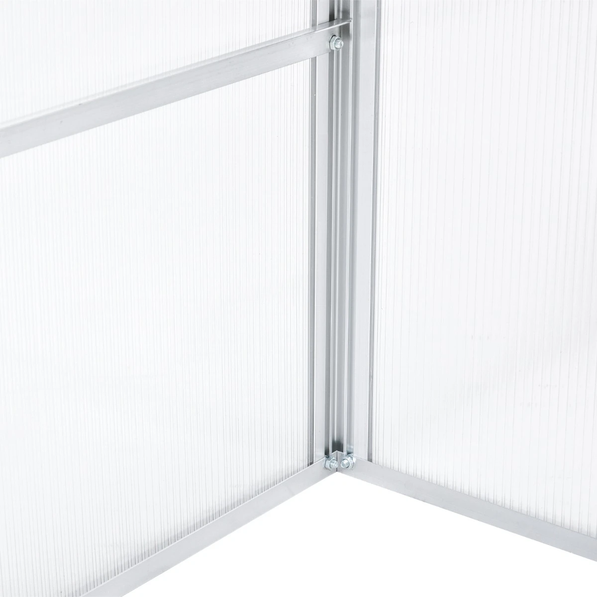 Outsunny 39" Aluminum Vented Cold Frame Mini Greenhouse Kit With Adjustable Roof, Polycarbonate Panels, & Strong Design 12 Outsunny 39" Aluminum Vented Cold Frame Mini Greenhouse Kit With Adjustable Roof, Polycarbonate Panels, & Strong Design - Image 12