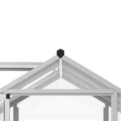 Outsunny 10' L X 6' W Walk-In Polycarbonate Greenhouse With Roof Vent For Ventilation & Rain Gutter, Hobby Greenhouse For Winter -Outsunny KEn7561818c024bdf