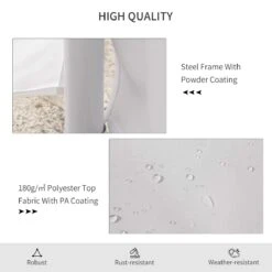 Outsunny 29' X 21' Canopy Party Event Tent With 2 Pull-Back Doors, Column-Less Event Space, & 8 Cathedral Windows 18 Outsunny 29' X 21' Canopy Party Event Tent With 2 Pull-Back Doors, Column-Less Event Space, & 8 Cathedral Windows -Outsunny KQe42617e677ab0aa