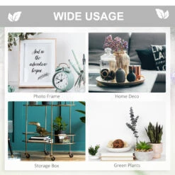 Outsunny 5 Tier Metal Plant Stand With Hangers, Half Moon Shape Flower Pot Display Shelf For Living Room Patio Garden Balcony Decor, White 17 Outsunny 5 Tier Metal Plant Stand With Hangers, Half Moon Shape Flower Pot Display Shelf For Living Room Patio Garden Balcony Decor, White -Outsunny Kwg7561801abc3c01