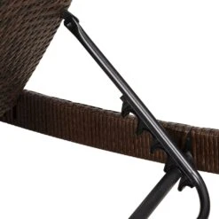 Outsunny Patio Chaise Lounge, Pool Chair With 5 Position Adjustable Backrest & Cushion, Outdoor PE Rattan Wicker Sun Tanning Seat, 28", Cream -Outsunny LAr95f17e70ebb1a9