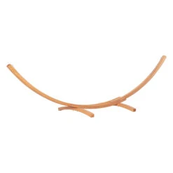 Outsunny Outdoor Hammock With Stand, Extra Large Heavy Duty Wooden Frame, No Tree Needed, 12.8' Indoor Outside Boho Style Nap Bed, Natural Cotton, White -Outsunny LEEd4d1818bfa1e83