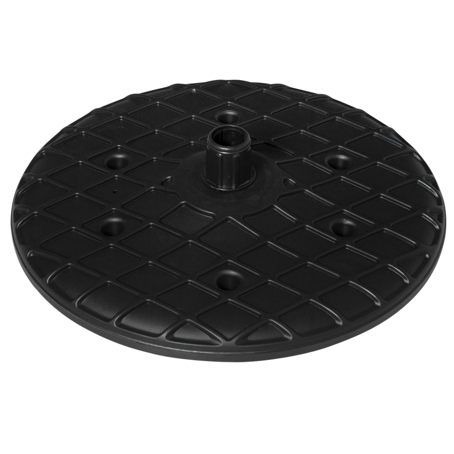 Outsunny 20" Umbrella Table Tray, Easy To Install Table-Top, Round Portable For Swimming Pool, Beach, Patio, Deck, Garden, Black 9 Outsunny 20" Umbrella Table Tray, Easy To Install Table-Top, Round Portable For Swimming Pool, Beach, Patio, Deck, Garden, Black - Image 9