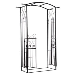 Outsunny Metal Arbor Backyard Pergola For Your Garden & Backyard - Hang Plants & Vines -Outsunny MmB11b17e67c3f01d