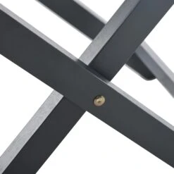 Outsunny 3-Piece Folding Adirondack Chair With Ottoman And Side Table, Outdoor Wooden Fire Pit Chairs W/ High-back, Wide Armrests For Patio, Backyard, Garden, Lawn Furniture - Gray -Outsunny MqUb6e17e6c57d1d6