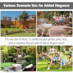 Outsunny 14" X 17" Ceramic Side Table Garden Stool With Knotted Ring Design & Glazed Strong Materials, Antique Blue -Outsunny N0l75617fe7fbd7f9