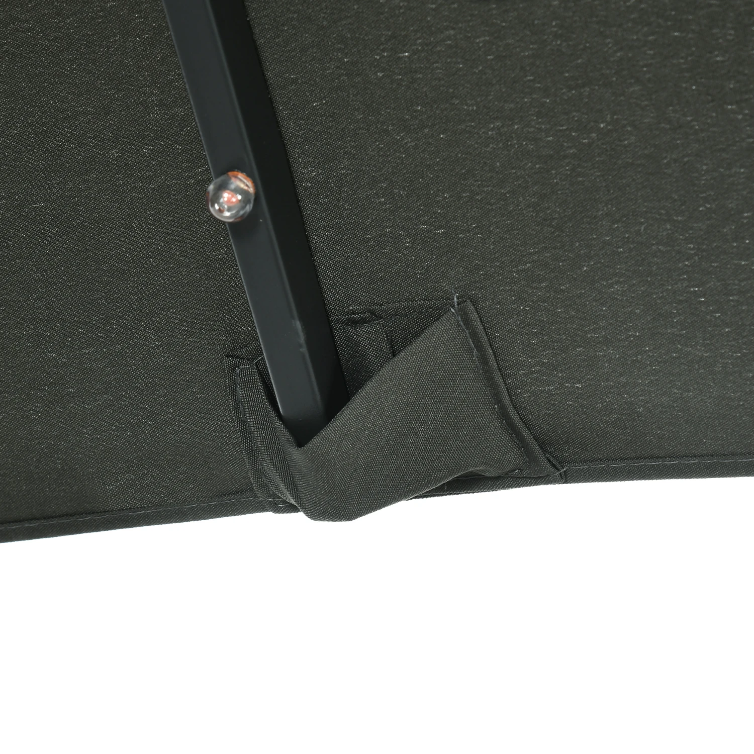 Outsunny 10ft Double-sided Patio Umbrella With Solar Lights And Sandbag Base, Outdoor Umbrella With Push Button Tilt, Crank, Air Vents For Garden, Backyard, Deck, Pool, Market, Gray 9 Outsunny 10ft Double-sided Patio Umbrella With Solar Lights And Sandbag Base, Outdoor Umbrella With Push Button Tilt, Crank, Air Vents For Garden, Backyard, Deck, Pool, Market, Gray - Image 9