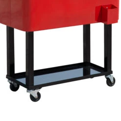Outsunny 80 QT Rolling Cooling Bins Ice Chest On Wheels Outdoor Stand Up Drink Cooler Cart For Party, Red 16 Outsunny 80 QT Rolling Cooling Bins Ice Chest On Wheels Outdoor Stand Up Drink Cooler Cart For Party, Red -Outsunny N4Rd4d1815313c686