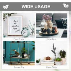 Outsunny 5 Tier Metal Plant Stand, Half Moon Shape Curved Flower Pot Holder Shelf, 2 Pack, Black -Outsunny NLn7561801abc3b79