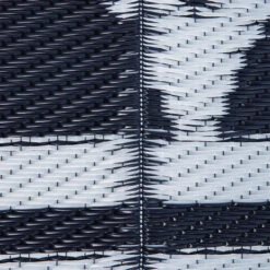 Outsunny Reversible Outdoor Rug Carpet, 9' X 12' Waterproof Plastic Straw Rug, Portable RV Camping Rugs, Large Floor Mat Area Rug For Backyard, Deck, Picnic, Beach, Trailer, Camper, Blue & White -Outsunny Neb3d617f2768bc6d