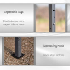 Outsunny 19' X 10' Outdoor Gazebo Pop Up Canopy Party Tent With Carrying Bag, Grey 15 Outsunny 19' X 10' Outdoor Gazebo Pop Up Canopy Party Tent With Carrying Bag, Grey -Outsunny NyY7561812370a04f