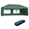 Outsunny 10' X 20' Outdoor Gazebo Canopy Party Wedding Party Tent With 4 Removable Sidewalls - Green